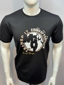 Camisetas de algodón polivinílico de gran tamaño GETZO de alta calidad para hombre, estirables, absorbentes del sudor, de secado rápido, transpirables para deportes, Fitness - Product Image 3