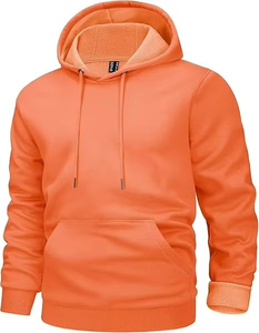 Sudaderas con Capucha Lisas al por Mayor para Hombre, Ropa Urbana, Logotipo Personalizado, 100% Algodón, Hombros Caídos, Estilo Holgado, para Invierno - Product Image 1