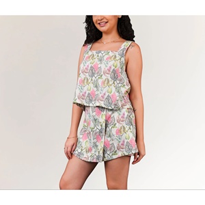 Most Selling Floral <b>Mini</b> Dress Square Collar Natural Waist Breathable Knee-Length Casual Dress for Club Day Wear - Product Image 5