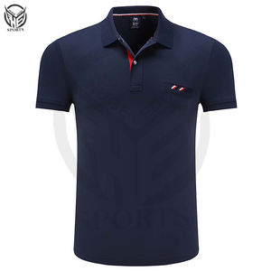 ผ้าฝ้ายถักลายกันยับสำหรับผู้ชายผ้าถักลาย100% PK-cotton ปักโลโก้ตามสั่งมีบริการ OEM สำหรับผู้ชาย - Product Image 1