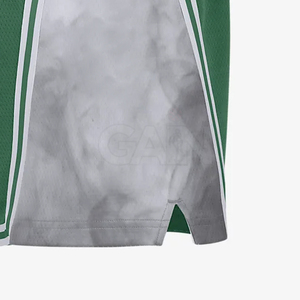 French Terry Logo Woven Gym Fitness Biker Shorts Cintura media Color sólido Transpirable Cintura elástica Casual Mesh Inserts Board Shorts - Product Image 4