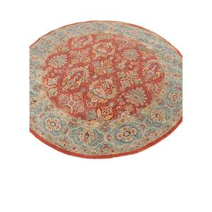 Alfombras de Lana Anudadas a Mano Gulnar de Gran Tamaño, con Patrones Rectangulares Abstractos de Medallón Rojo y Naranja para el Hogar, para la Entrada o el Pasillo, Spr-41 - Product Image 2