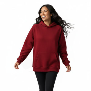 เสื้อฮู้ดดี้ผู้หญิงแบบสั่งทำ ผ้าฟลีซหนานุ่ม ทรงหลวม รับผลิตแบบ OEM ขายส่งสำหรับการสั่งซื้อจำนวนมาก - Product Image 1