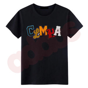 Nuevos productos de tendencia: camisetas estampadas de estilo callejero para hombres, camiseta Ringer, camiseta Crew Fitness, cuello redondo, ropa bordada a granel para hombres - Product Image 1