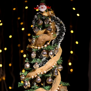 Bolas de cristal plateado de alta calidad hechas a mano, adornos de Navidad de forma redonda grande, adornos de árbol de Navidad, GSH-143 al por mayor/39625 - Product Image 2