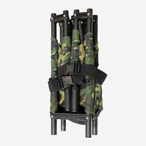 Camilla de Fibra de Carbono Ligera, Plegable en 4 Partes, Portátil, de Lona, para Rescate Médico en Campo de Batalla, para Pacientes Heridos - Product Image 6