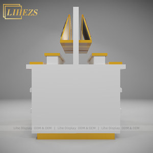 เคาน์เตอร์โชว์น้ำหอมสุดหรูแบบหลายชั้นสำหรับร้านค้า  ตู้โชว์น้ำหอมแบบกำหนดเอง ผู้ผลิตชั้นวางน้ำหอม - Product Image 2