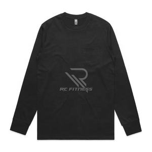 T-shirt à manches longues classique pour homme RC Fitness - 100% coton, séchage rapide et respirant, pièce distinctive - Product Image 5