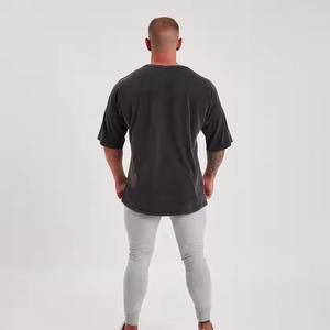 Camiseta Lisa Bordada de Alta Calidad, Camiseta de Algodón Grueso 100% Personalizada para Hombre, Talla Grande, Estampada - Product Image 6