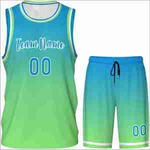 Maillot de basket-ball adulte personnalisé bon marché respirant rayé imprimé vêtements de sport ensemble uniforme de basket-ball sublimé - Product Image 2