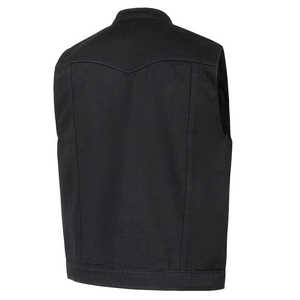 Gilet de sport en denim personnalisé pour homme, logo personnalisé, denim 100% coton pur pour vêtements décontractés, gilet de haute qualité pour homme - Product Image 2