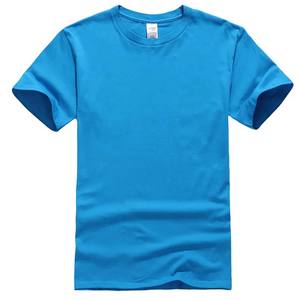 Camiseta de manga corta con cuello redondo para hombre, camisa 2023 de algodón con estampado de sublimación, Color sólido, alta calidad, 100% - Product Image 3