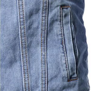 Veste en jean vintage pour homme, très vendue, doublure en fourrure, détails boutonnés, coupe-vent, respirante, confortable - Product Image 3