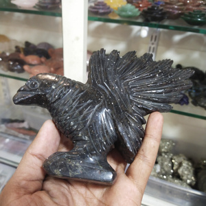 Oiseau naturel de haute qualité sculpté à la main Sculpture en cristal artisanat pour la décoration oiseau coloré artisanat en cristal oiseau - Product Image 3