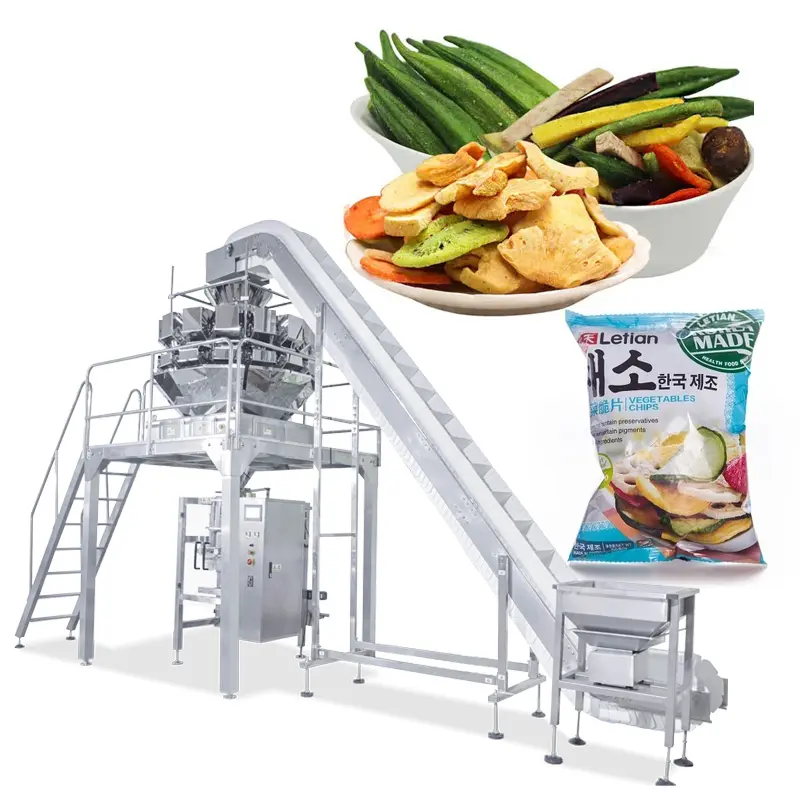 Tiefkühl-Franzosen kartoffelchips Snack-Lebensmittelverpackungsmaschine für Bananachips