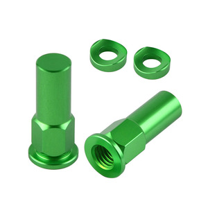 Kit <span class=keywords><strong>de</strong></span> tuercas <span class=keywords><strong>de</strong></span> <span class=keywords><strong>seguridad</strong></span> y arandelas cónicas <span class=keywords><strong>de</strong></span> aluminio CNC OEM rojas - Sujetadores universales anodizados para ruedas <span class=keywords><strong>de</strong></span> motos <span class=keywords><strong>de</strong></span> cross y motocicletas - Product Image 4