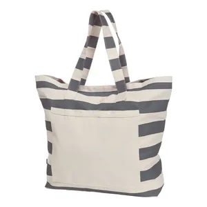 Sacs fourre-tout en coton personnalisés pour la plage, produits promotionnels - Product Image 1