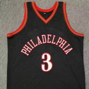 เสื้อบาสเก็ตบอลสำหรับใส่เล่นกีฬาเสื้อบาสเก็ตบอลปักลายและดีไซน์สีโลโก้ตามต้องการ - Product Image 1