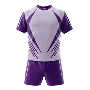 Custom Designed Men's High Quality <b>Rugby</b> Uniform Set Breathable Embroidered Sublimated <b>League</b> Jersey <b>Shorts</b> - Product Image 1