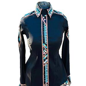 Camisa Vaquera Artesanal para Espectáculos Ecuestres, Cintura Alta, Cierre de Cremallera, Tejido de Tafetán Elástico y Transpirable para Montar a Caballo - Product Image 2