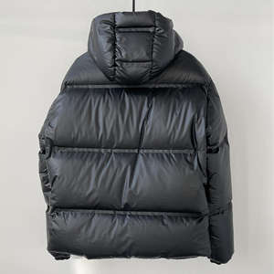 High Quality Custom Puffer Jacket <b>for</b> <b>Men</b> Fashion Shiny Winter <b>Coat</b> Stand <b>Fur</b> Decoration Waterproof with two side pocket - Product Image 6