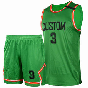 Personalizado al por mayor transferencia de calor impreso baloncesto uniforme malla transpirable talla grande opción sin mangas todas las estaciones logotipo impreso - Product Image 2