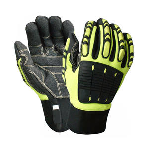 Guantes de Soldadura de Cuero Sintético de Alta Calidad, Guantes Mecánicos de Tela de Aramida, Protección para Manos Resistente a Cortes Nivel 5 e Impactos - Product Image 1