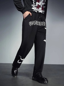 กางเกงจ็อกเกอร์ลำลองผู้ชายแบบใหม่ ทรงตรง ผ้าฝ้าย 100% เนื้อผ้านุ่ม สไตล์แฟชั่นล้ำสมัย ลุคแบบวินเทจ - Product Image 2