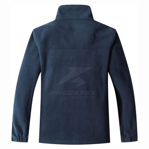Veste polaire d'hiver pour homme coupe-vent et respirante à col montant, prix de gros, couleurs personnalisées, logo, fabrication en usine, design personnalisé - Product Image 2