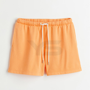 Pantalones cortos de sudor de algodón transpirable para mujer, precio al por mayor, nueva ropa de calle de moda con logotipo personalizado, estampado de soplo, gimnasio y uso informal - Product Image 1