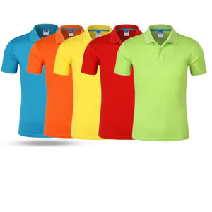 T-shirt polo pour homme en polyester à séchage rapide, uni, personnalisable avec logo, vêtements décontractés, grande taille, polos personnalisés pour hommes - Product Image 1