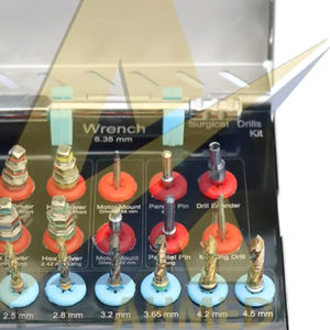 Forets chirurgicaux pour implants dentaires 18 pièces Soins bucco-dentaires Bonne vente Meilleur matériel Instrument dentaire en acier par SUAVE INSTRUMENTS SURGICAUX - Product Image 6