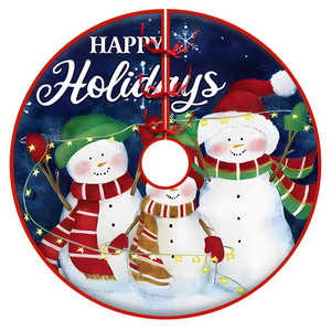 Falda para árbol de Navidad con base antideslizante, tela suave, redonda, decoración para el hogar, cubierta para la base del árbol de Navidad, accesorio festivo para las fiestas - Product Image 2