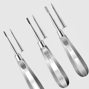 Ensemble de 3 Élévateurs Dentaires Professionnels pour Chirurgie Apicale, Instruments Manuels en Acier Inoxydable, Conformité ISO13485, Sécurité Garantie - Product Image 3