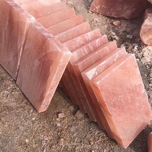Paneles de roca natural de ladrillos de sal rosa del Himalaya tallados a mano de primera calidad para decoración del hogar y curación hechos a mano con amor - Product Image 1