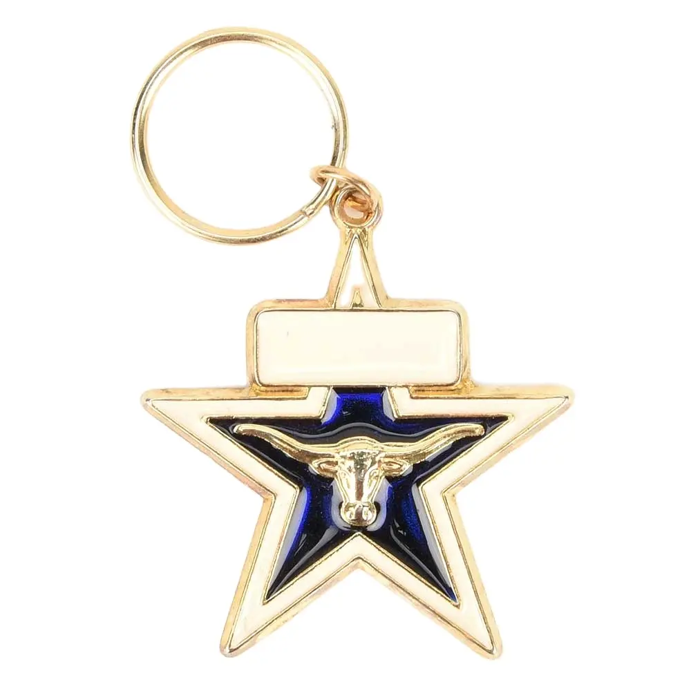 Hot Selling Brass Wholesale Keychain Star Design Metal Keyrings Decorative Fashion Accessories For Gift KCH-12