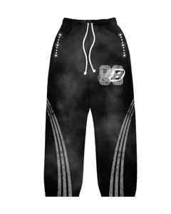 Chándales holgados personalizados Sun Fade Street Style para hombre 100% algodón transpirable y con capucha para atletismo de verano e informales puestas de sol - Product Image 3