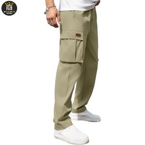 Pantalones Cargo de Lona, Resistentes al Viento, con Cordón y Botones, Ligeros, Casuales, Transpirables, de Secado Rápido, Cintura Media - Product Image 3