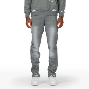 2025 nouveaux sweats à capuche pour hommes en coton mélangé lavé à l'acide coupe confortable avec impression numérique de conception personnalisée en plusieurs couleurs pour l'hiver - Product Image 5
