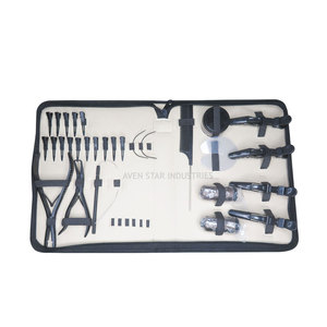 Compre Kit de extensiones de cabello de calidad premium con alicates de cierre abridor, tarro pequeño de abalorios para trabajo de salón con estuche negro - Product Image 4