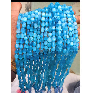 ลูกปัดทรงรีโมนาลิสาหลากสีสวยงามขนาด8มม. ยาว14นิ้วลูกปัดหลากสีแวววาวสำหรับทำเครื่องประดับสำหรับผู้หญิง - Product Image 2