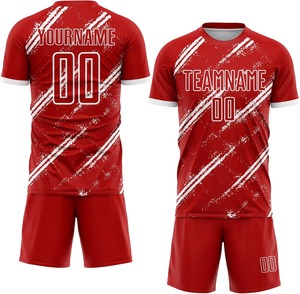 Conjunto de camiseta de fútbol más vendido con pantalones cortos profesionales Nuevo diseño Uniforme de fútbol de manga corta Servicio OEM para equipo de fútbol - Product Image 5