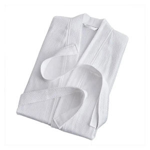 Hotel Spa Batas de baño Waffle Collar Microfibra Waffle Albornoz de alta calidad - Product Image 4