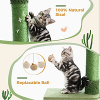 Promotion : Arbre à chat réglable en hauteur du sol au plafond avec niche, poteaux à gratter en sisal, tour pour chats d'intérieur