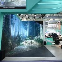 Écran LED de studio VFX XR 7680 Hz, écran LED immersif 3D VR avec moteur Unreal Engine, affichage LED couleur pleine, production virtuelle en intérieur P2.604
