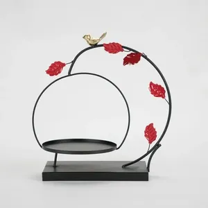 Handmade Metal Heart-Shaped Cake Stand <b>Resin</b> Round Table Top Kitchen Decor for Home Bakery Hotel Parties Wholesale Price - Product Image 5