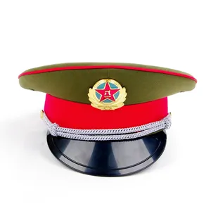 Casquettes d'officier sur mesure pour hommes, style unique, broderie design, uniforme, casquettes à visière pour officiers - Product Image 5