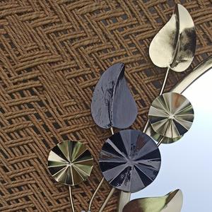 Modern Golden Flower Wall Mirror Latest Trending Design for Decorative Use in Living Room Bedroom Hall or Wedding Gift - Product Image 4