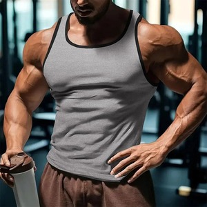 Débardeur pour homme, mode, couleur unie, débardeurs pour homme, été, séchage rapide, respirant, gym, t-shirts simples, décontractés, sans manches, fitness en plein air - Product Image 6