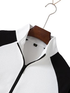 Traje informal de primavera y otoño para hombre, contraste de color de moda con manga rotadora, chaqueta de cuello alto + Pantalones, deportes casuales al aire libre - Product Image 6